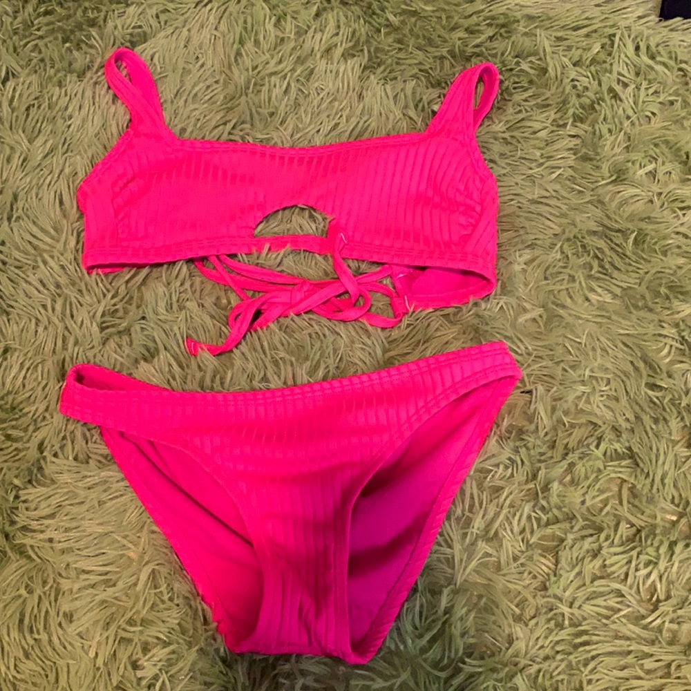 HOT PINK TRENDY BIKINI